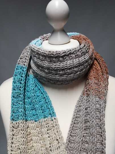 Smart Sam - Häkelanleitung Schal und Loop *anfängertauglich*