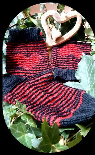 Herzsocken Illusionsstricken