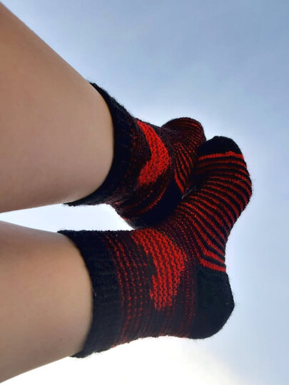 Herzsocken Illusionsstricken