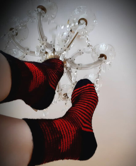 Herzsocken Illusionsstricken