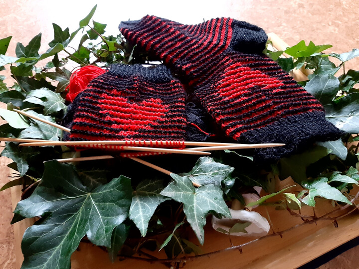 Herzsocken Illusionsstricken