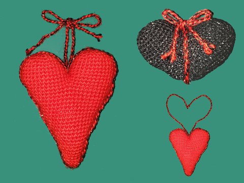 Anleitung Herz gehäkelt mit Kordel als Taschenbaumler Geschenkanhänger Deko