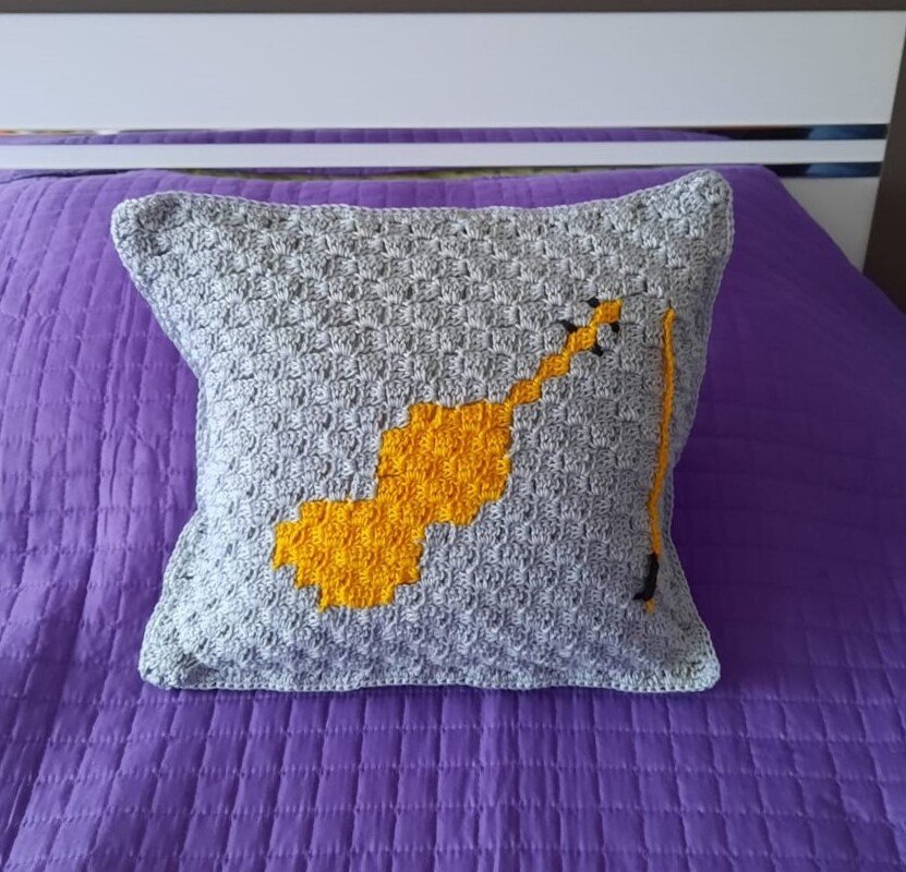 Anleitung Kissen mit Geigenmotiv