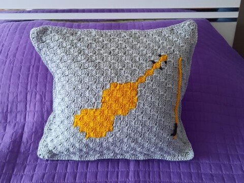 Anleitung Kissen mit Geigenmotiv