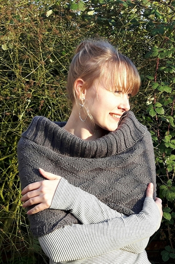 Anleitung Schulter- und Nierenwärmer mit Rautenmuster