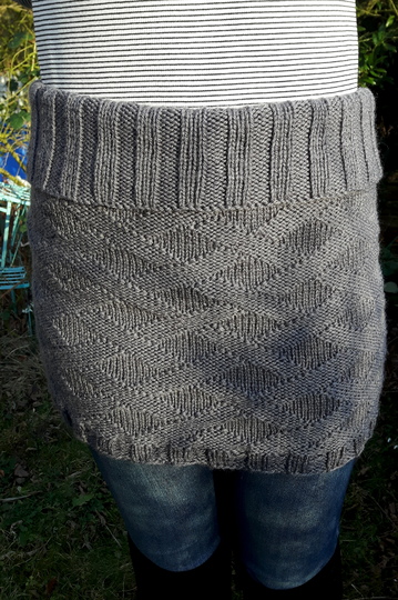 Anleitung Schulter- und Nierenwärmer mit Rautenmuster