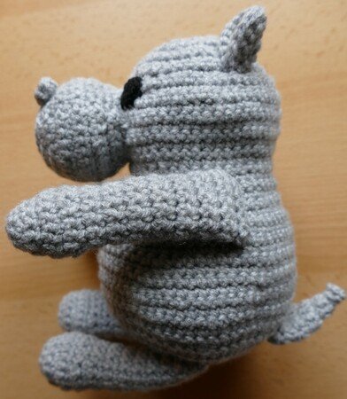 Hubai the Hippo crochet pattern