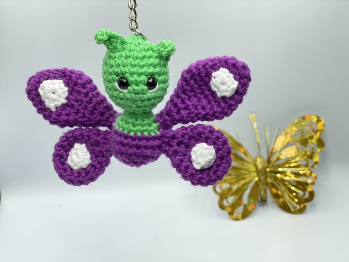 Anleitung Schmetterling als Schlüsselanhänger