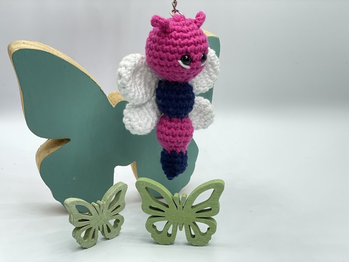 Anleitung Schmetterling als Schlüsselanhänger