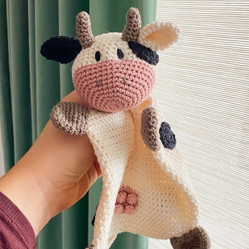 Häkelanleitung Schnuffeltuch Kuh - Bild 2