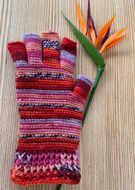 Fingerhandschuhe  "Oben Ohne"