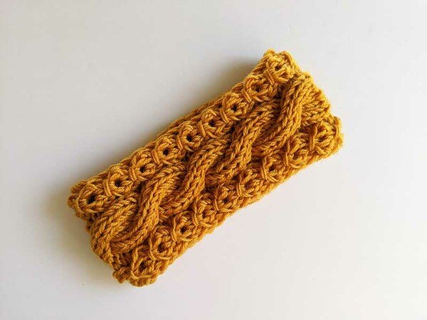 Pattern Cable Knit Headband