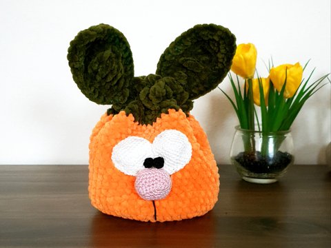 Häkelanleitung für Osterhasen-Beutel Harotte