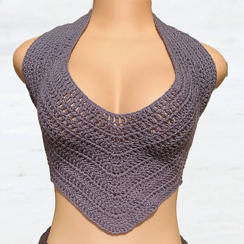 Pattern Jewel Crop Top - Image 5