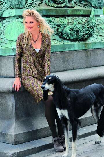 Nähanleitung: Missoni Strickkleid in Wickeloptik