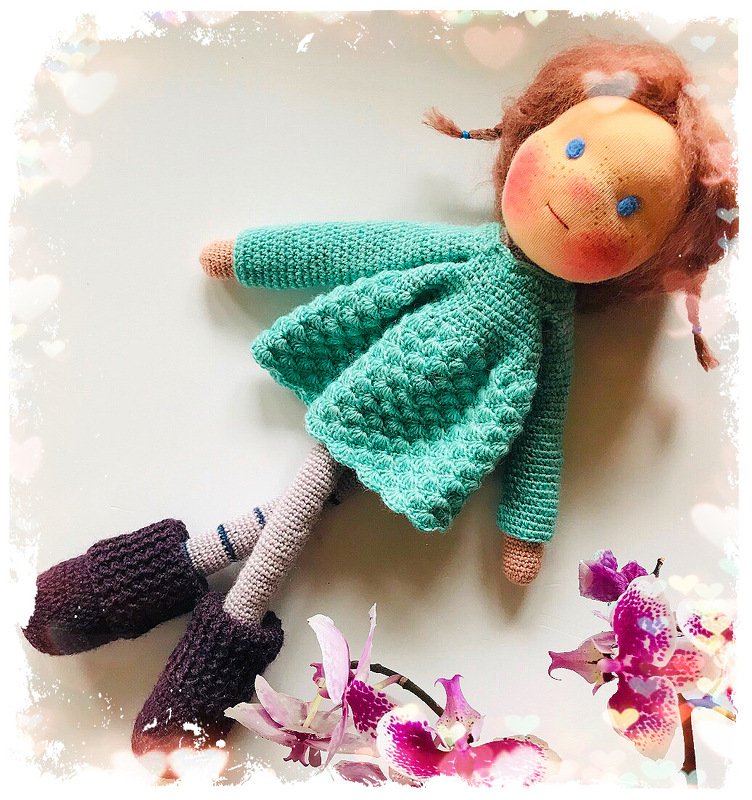 Herzpuppe Lotta / Häkelanleitung