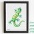 Kreuzstich * Gecko * Grafik f&uuml;r Stickbild