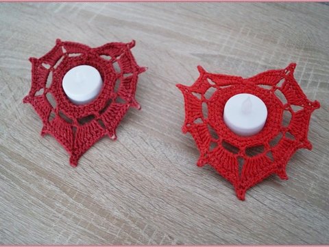 Anleitung Valentinsgruß  " Von Herzen " Teelichthalter Herzfom