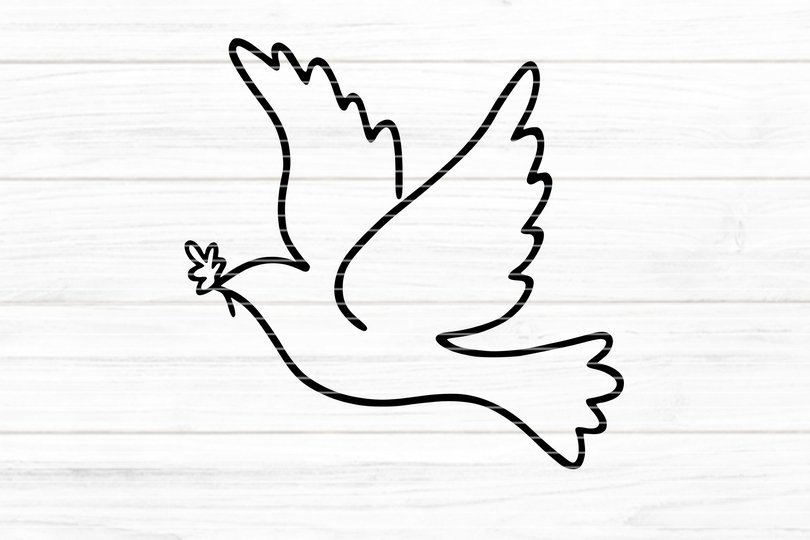 Taube Plotterdatei SVG DXF