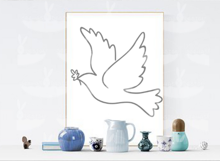 Taube Plotterdatei SVG DXF