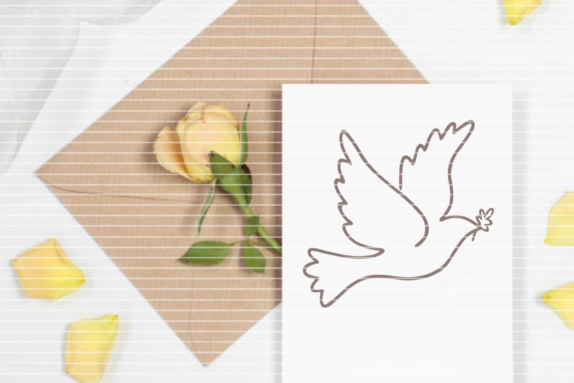 Taube Plotterdatei SVG DXF