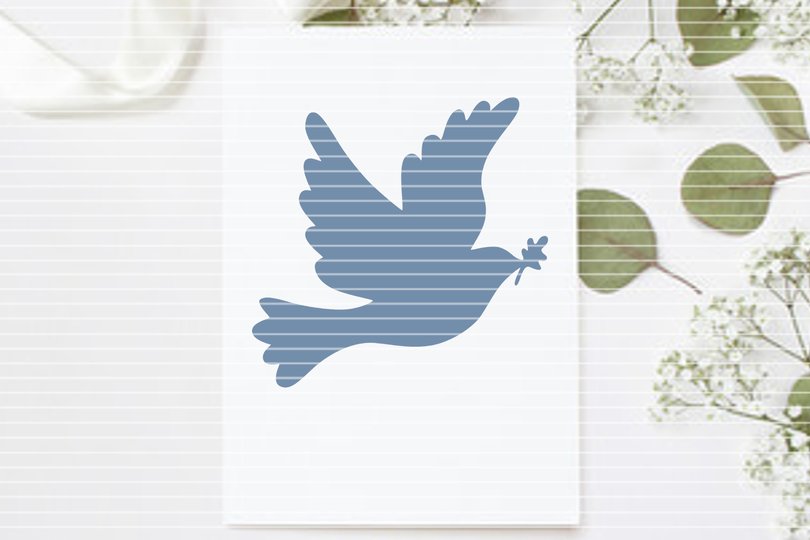 Frieden Taube Plotterdatei SVG DXF