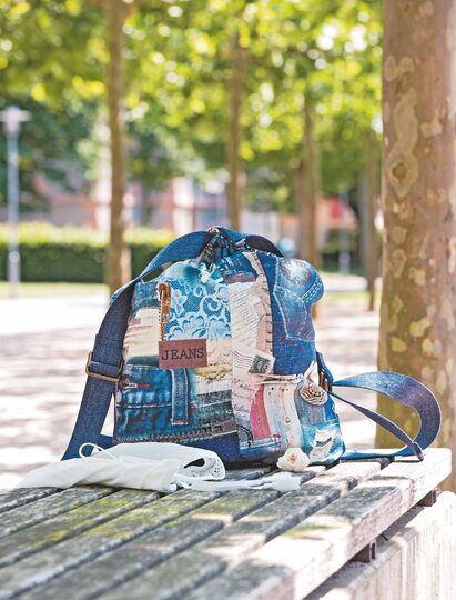 Nähanleitung: Rucksack in Jeansoptik