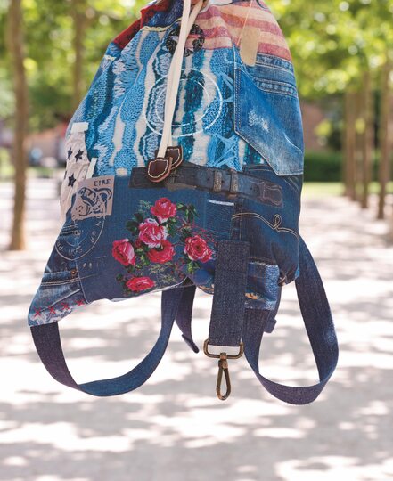 Nähanleitung: Rucksack in Jeansoptik