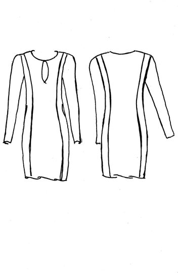 Nähanleitung: Etuikleid aus Jersey im Business-Stil