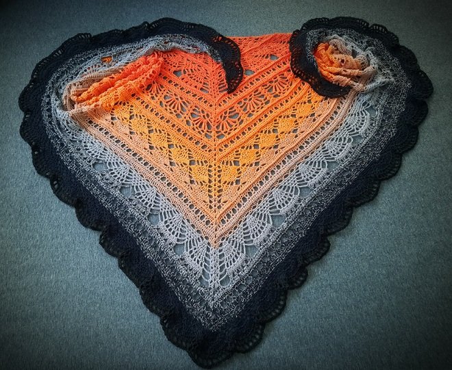 Big Blue Wonder - Häkeltuch