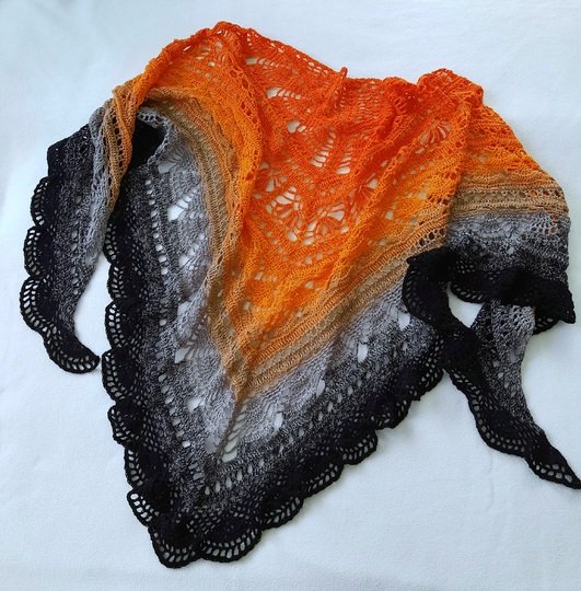 Big Blue Wonder - Häkeltuch