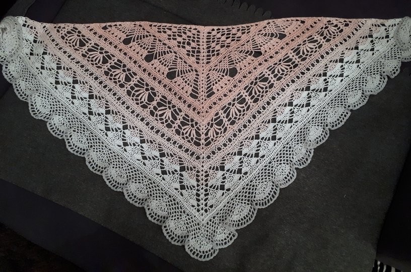 Big Blue Wonder - Häkeltuch