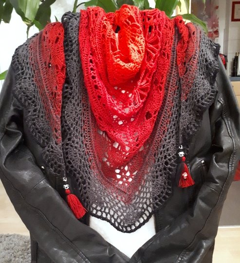 Big Blue Wonder - Häkeltuch