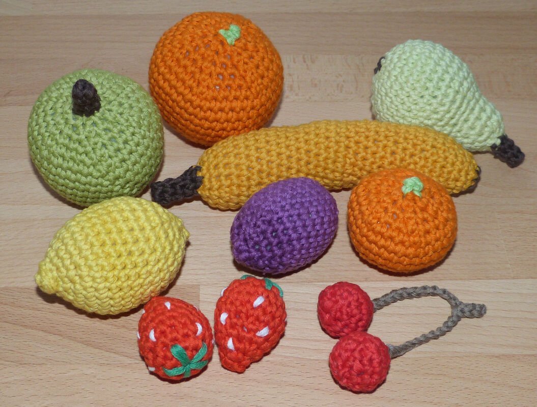 Häkelanleitung Obst für Kaufladen und Kinderküche, 9 Sorten - Bild 4