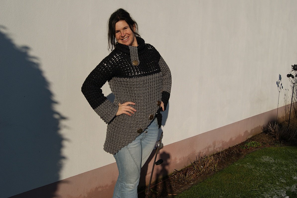 Häkelpulli BREEZE (Gr. S/M, L/XL, leicht anzupassen) - Bild 7