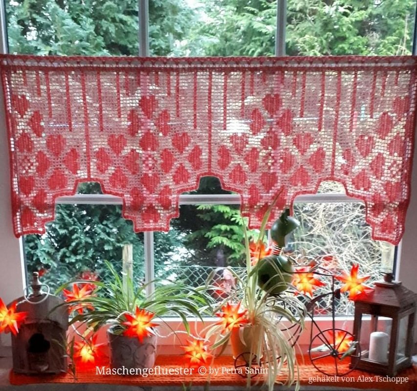 Gardine "Good Luck & Love" Häkeln / Anleitung - Bild 3