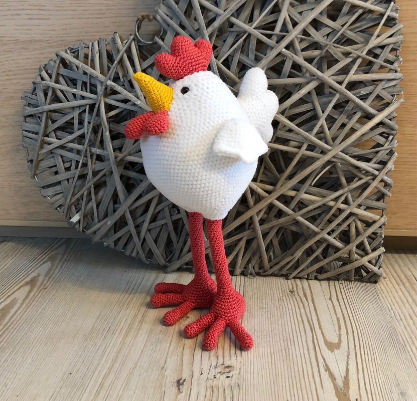 Häkelanleitung Huhn Hugo