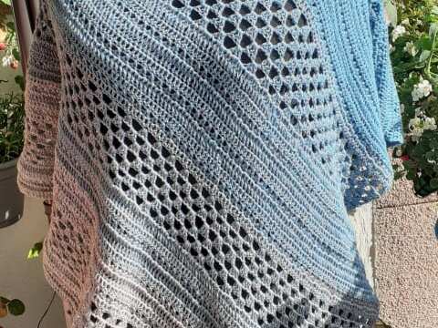 Anleitung Tuch Tika - asymetrisch