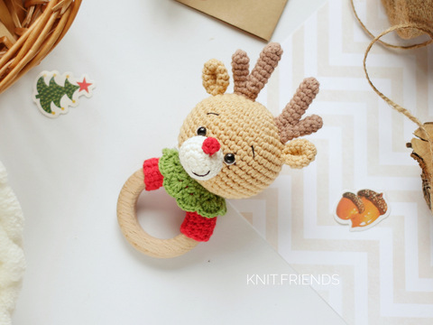 Crochet pattern Rattle deer