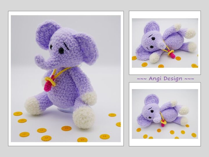 Anleitung Flauschifant mit Schnuller