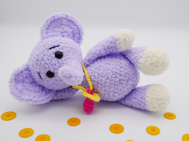 Anleitung Flauschifant mit Schnuller