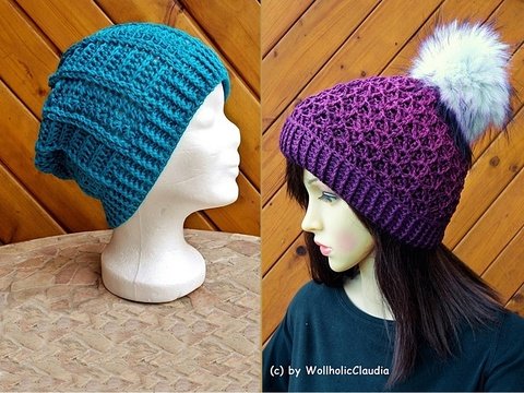 Häkelanleitung 2er- Mützenset - alle Größen