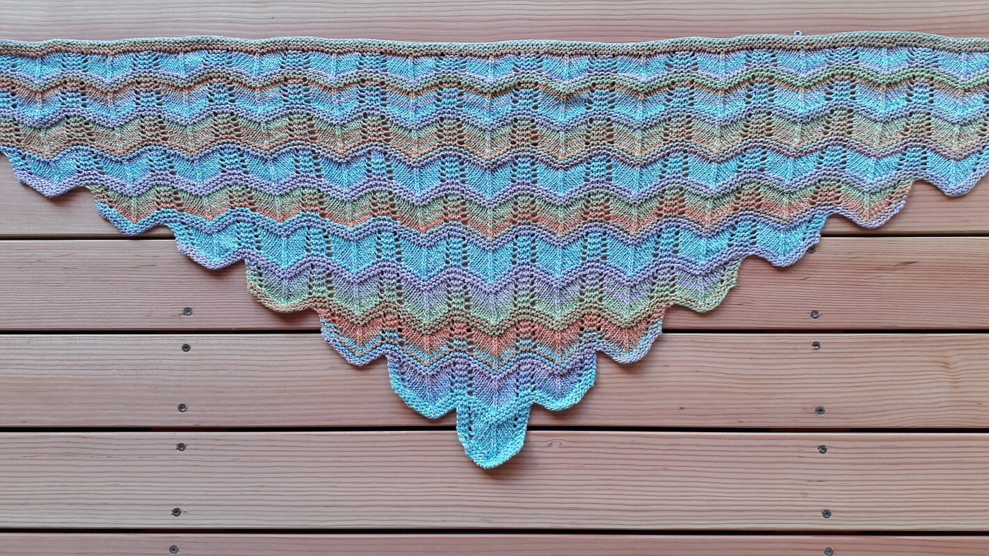 Strickanleitung Tuch "Krimi" NEU in 2 Varianten