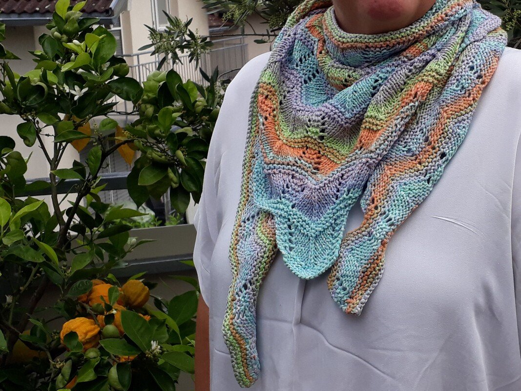 Strickanleitung Tuch "Krimi" NEU in 2 Varianten - Bild 8