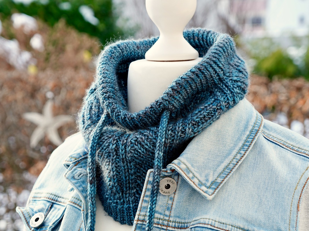 "Westside Cowl" - sportive cowl for men and women, knitting pattern - Image 5