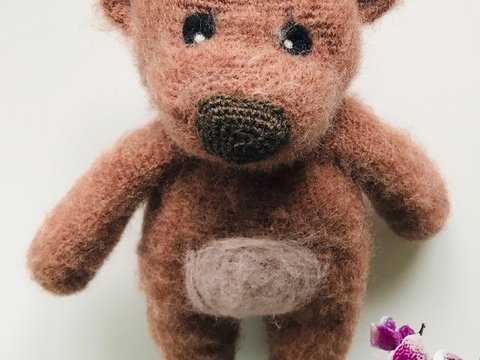 Herztier Teddybär / Häkelanleitung
