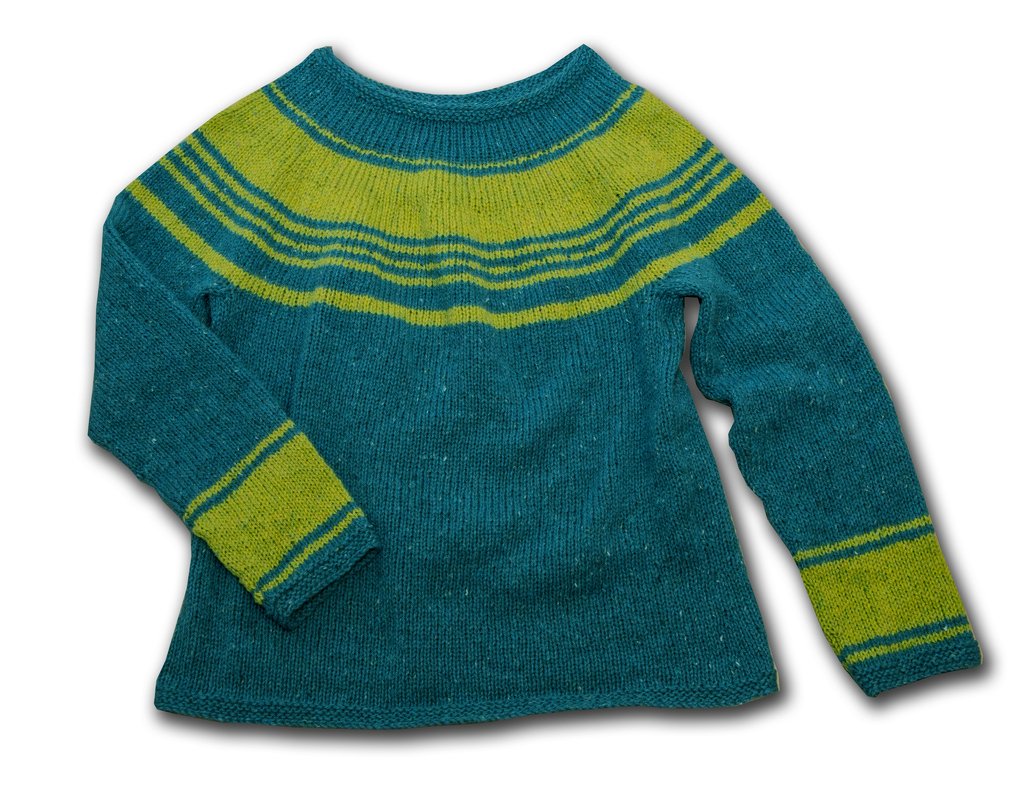 Hier geht's rund: Pullover mit Rundpasse - Bild 3