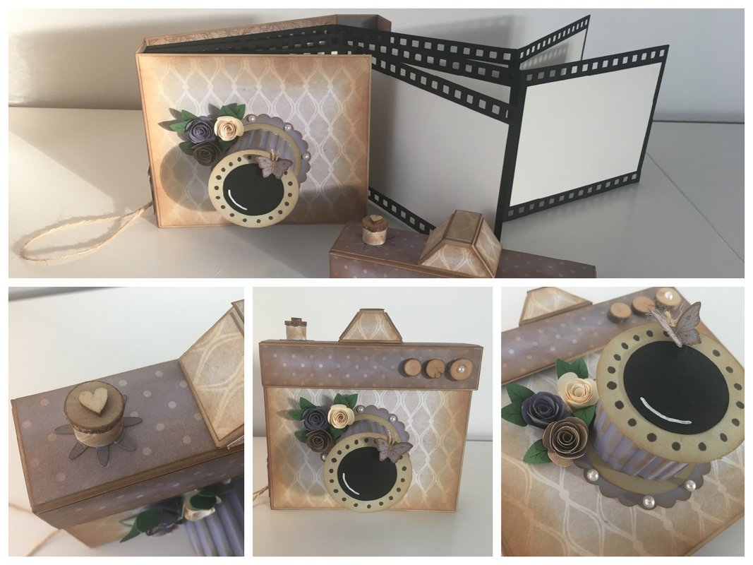 Bastelanleitung Fotokamera aus Papier