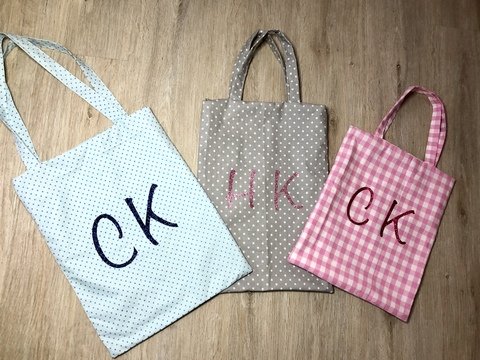 Anleitung DIY Stofftasche / Einkaufsbeutel passend zur Lesetasche