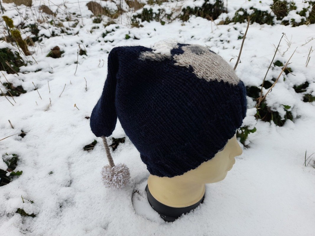 Zipfelmütze mit Alpaka Motiv , Strickanleitung - Bild 5